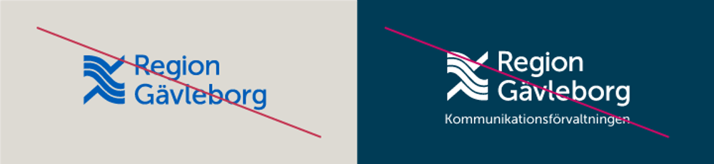 Felaktig användning av Region Gävleborgs logotyp