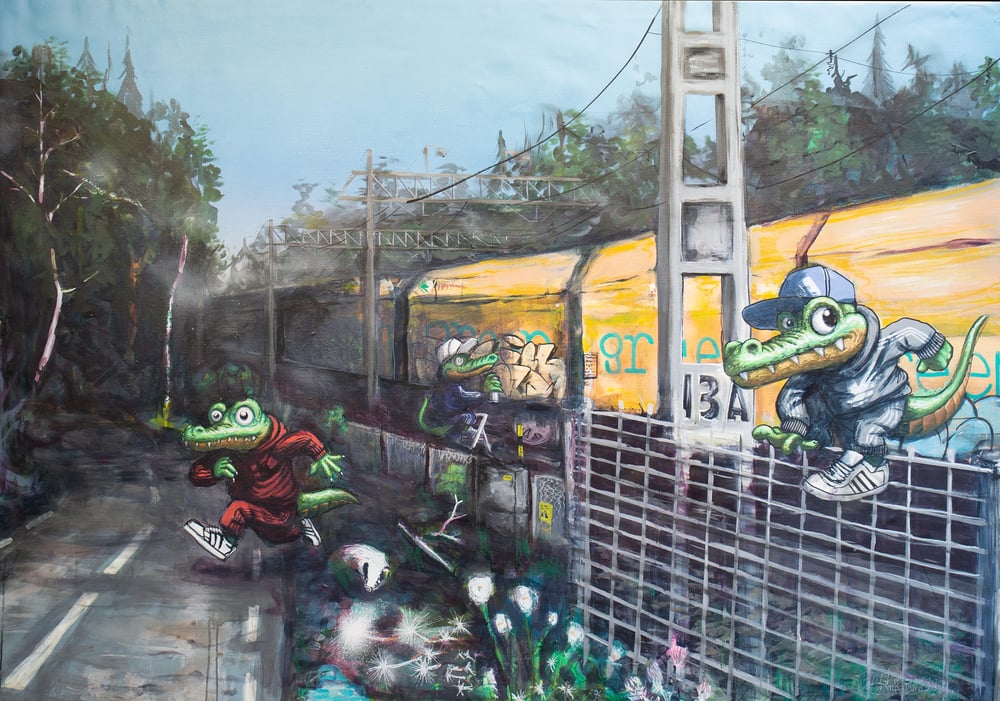 Konstverk Joel Kaarism Älvkarleby station