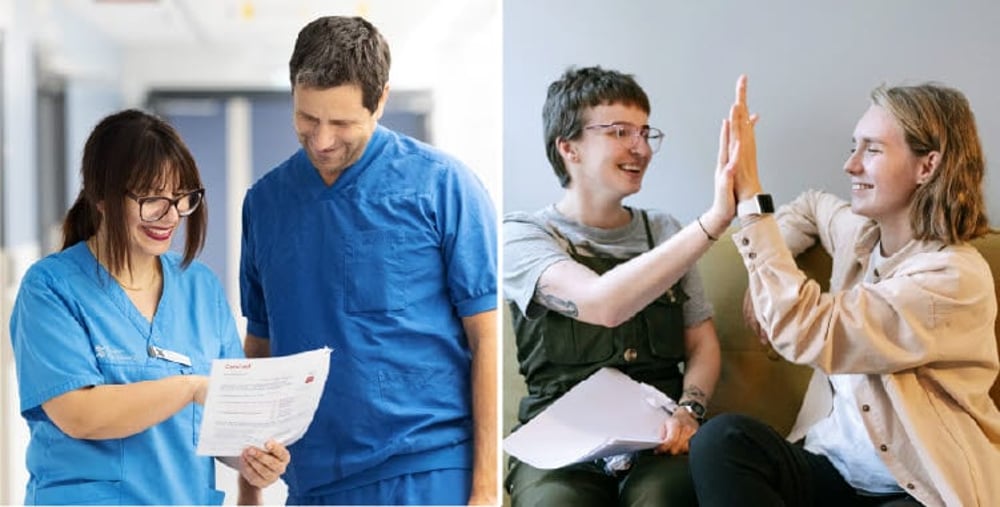 Medarbetare i Region Gävleborg och praktiserande ungdomar