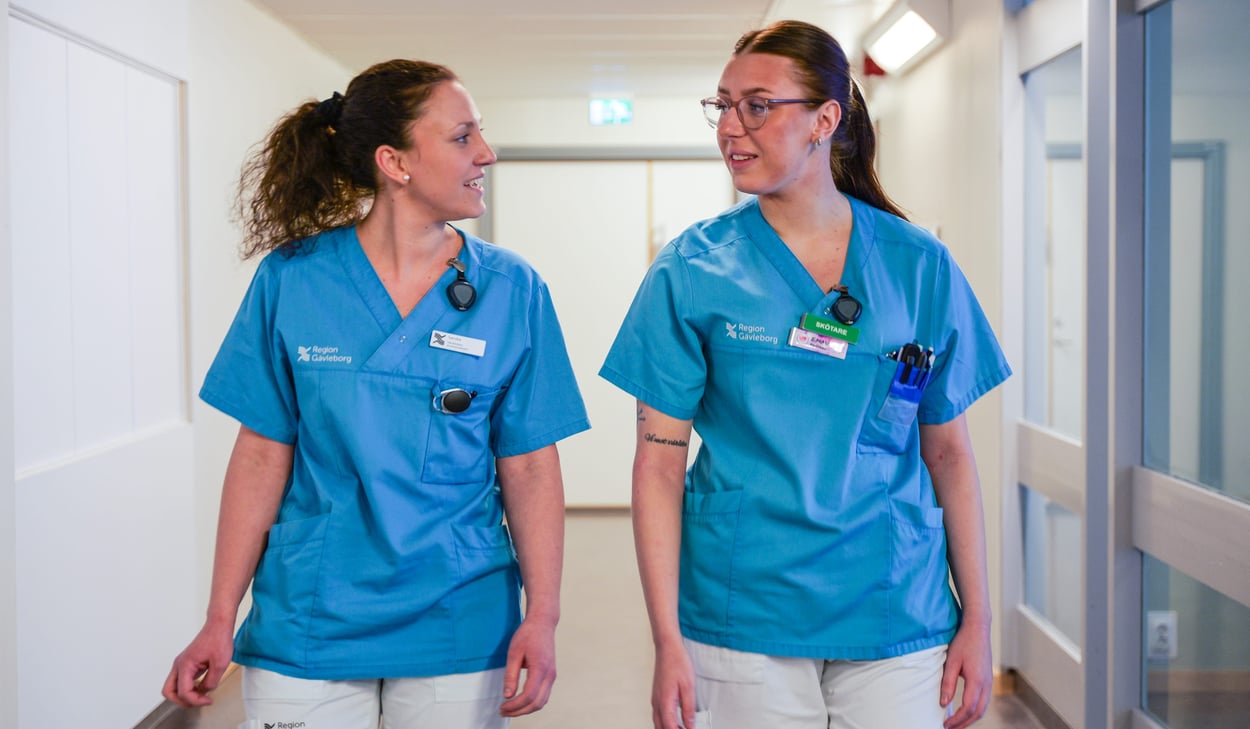 Sandra Hasselgren, skötare/vårdledare, Emma Jonsson, skötare psykiatrin Hudiksvall