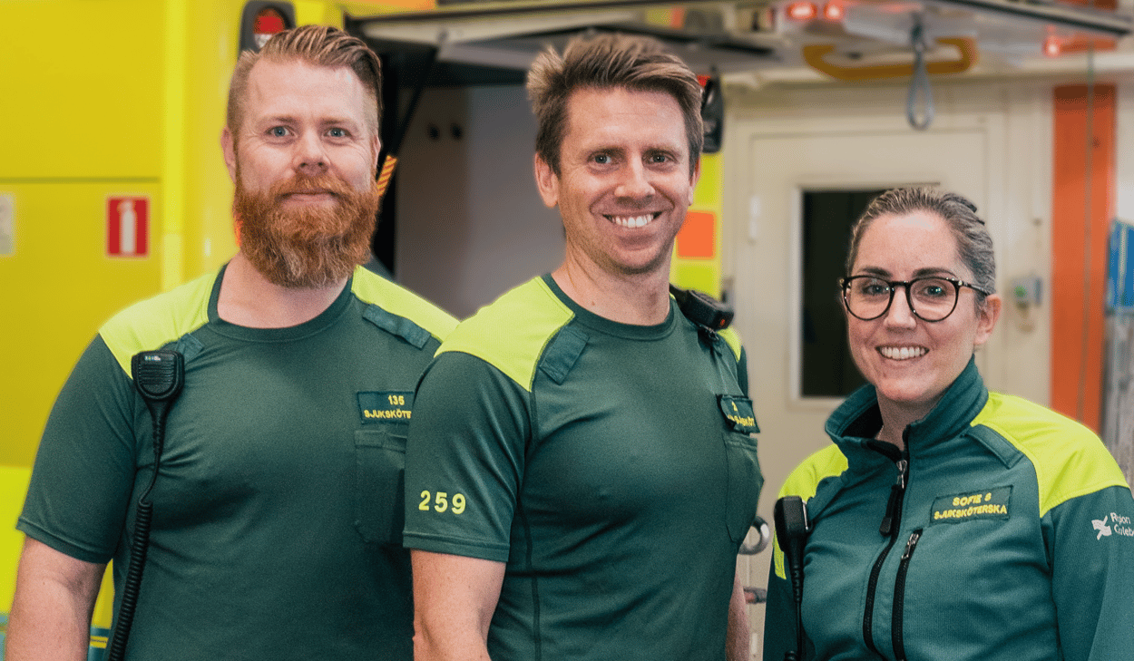 Andreas Färnstedt, sjuksköterska
Daniel Björkman, ambulanssjuksköterska
Sofie Smedberg, sjuksköterska
Christian Westman, sjuksköterska