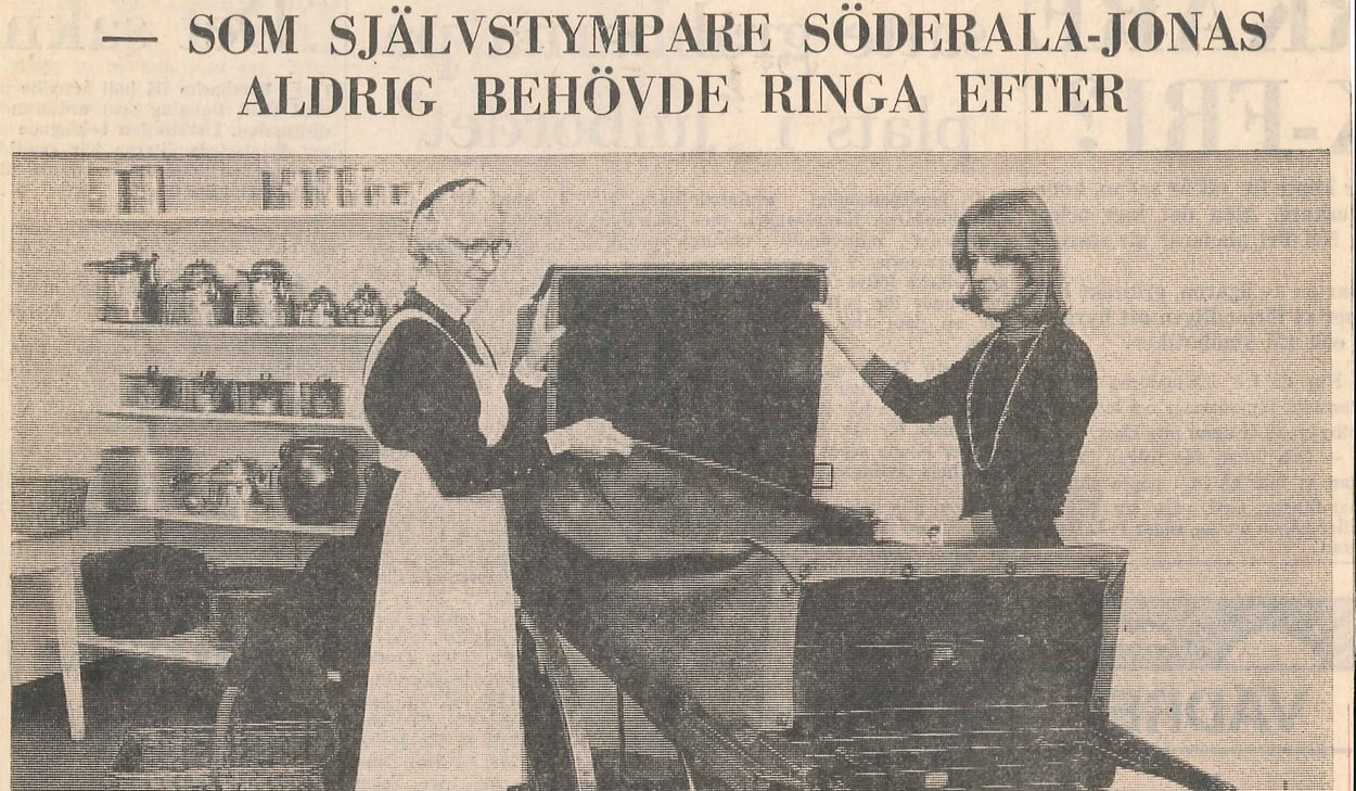 Tidningsurklipp från Gefle Dagblad 1974-12-17.
Förvaras i Regionarkivet.