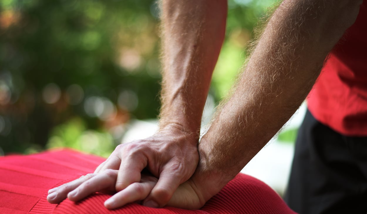 Hjärt-lungräddning Sms-livräddare