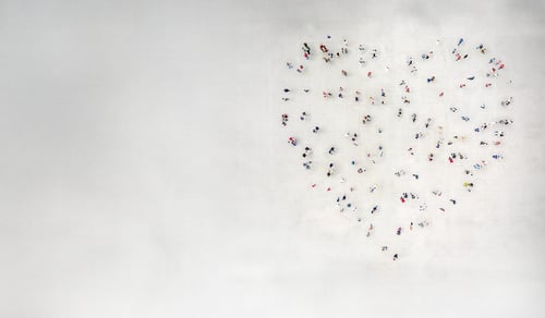 Hjärta av människor