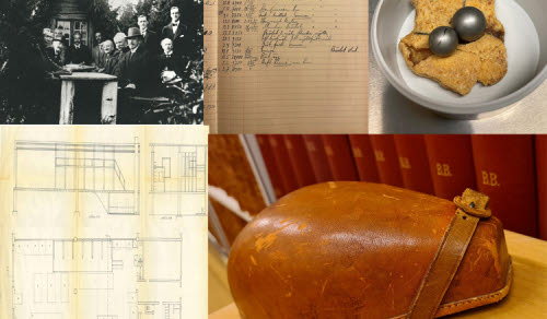 Collage av bilder som är mysterium i regionarkivet