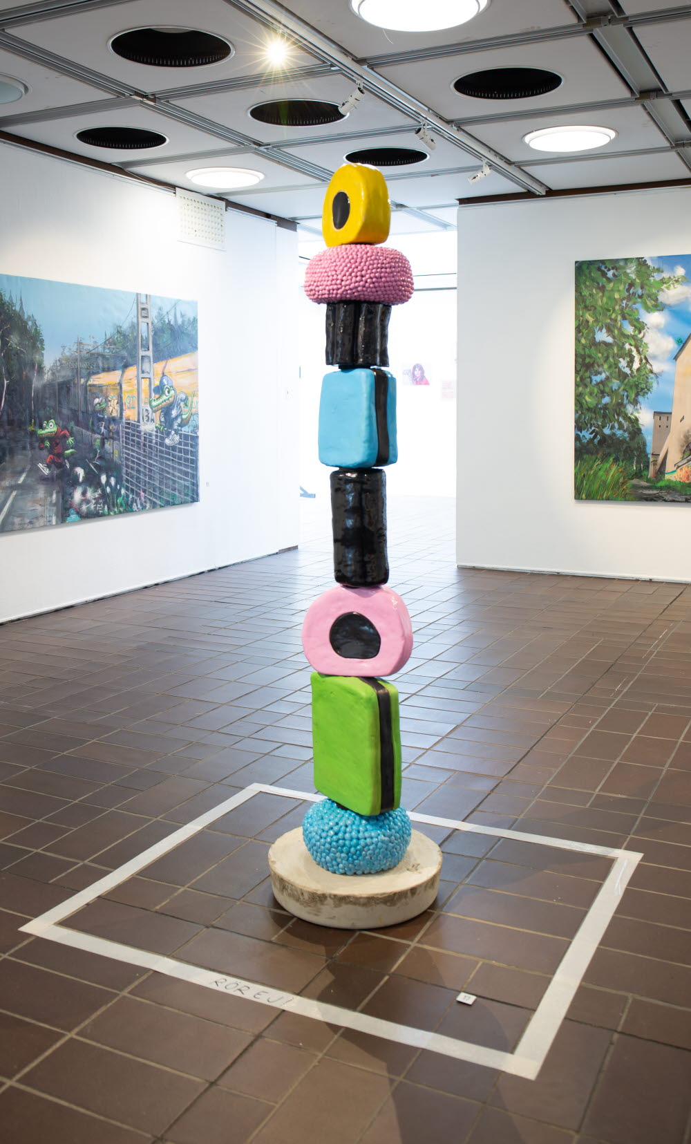 Konstverk Josefine Örnhem Farmos godis 