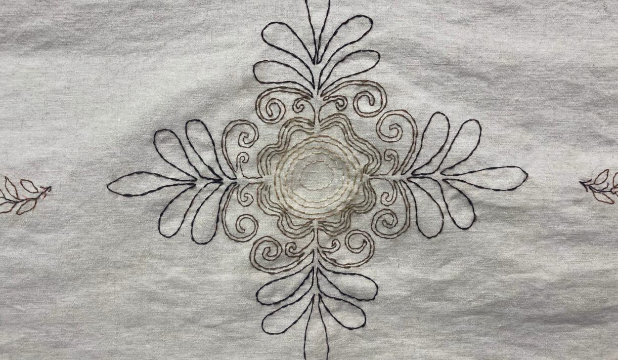 Konstverk av Isak Sundström, Sömmar och människor, 2024