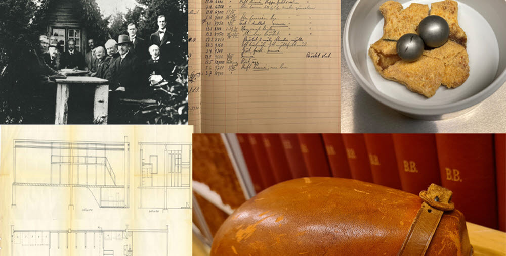 Collage av bilder som är mysterium i regionarkivet