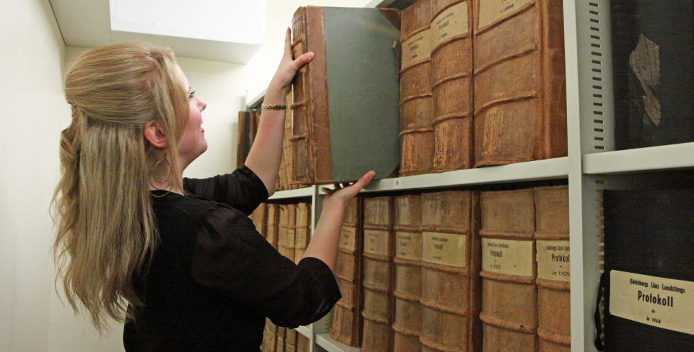 Sandra Söderman, Landstingsarkivet