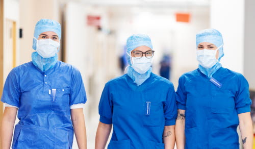 Angelica Sjölund, Fanny Quarfoth, Anna Wästholt Operationssjuksköterskor, Centraloperation Gävle